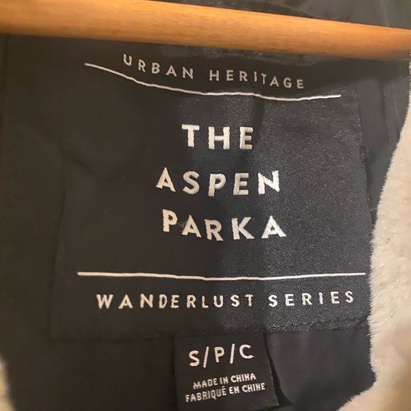 Black Parka with fur hood - Picture 2 of 2